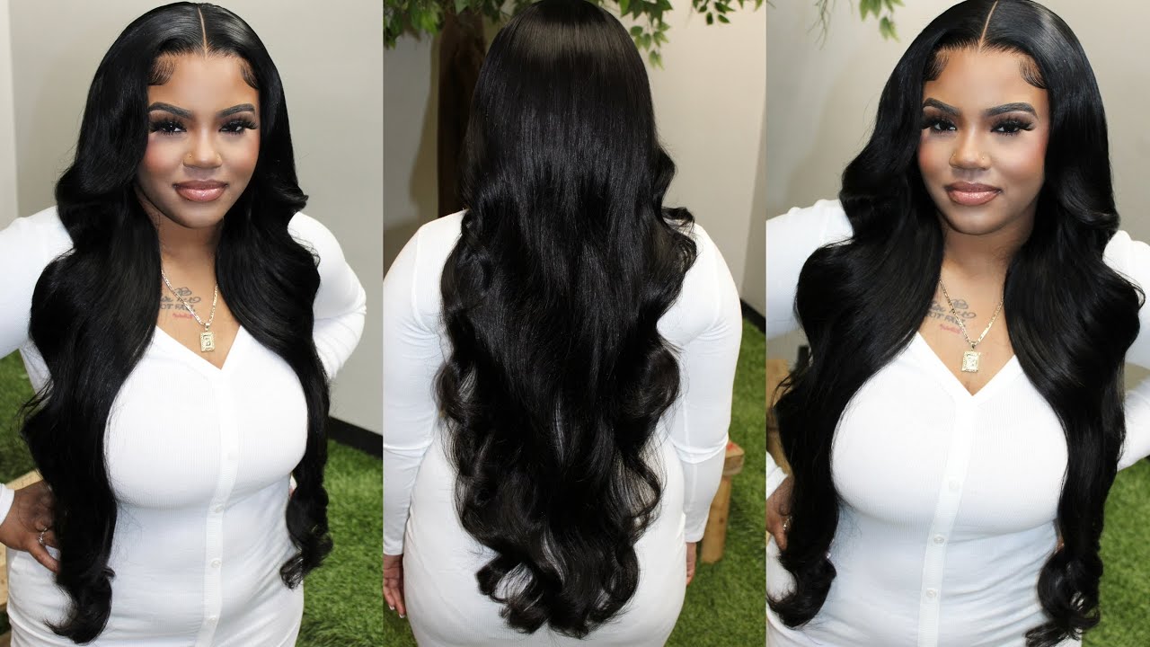 THIS WIG HAS ME! 32 Inch PRE PLUCKED Body Wave Wig | Start to Finish Install | Ft. WIGGINS HAIR