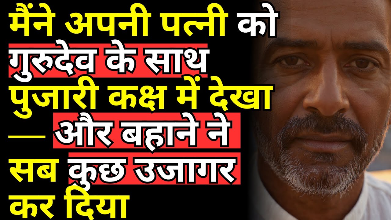 मैंने अपनी पत्नी को गुरुदेव के साथ पुजारी कक्ष में देखा — और बहाने ने सब कुछ उजागर कर दिया