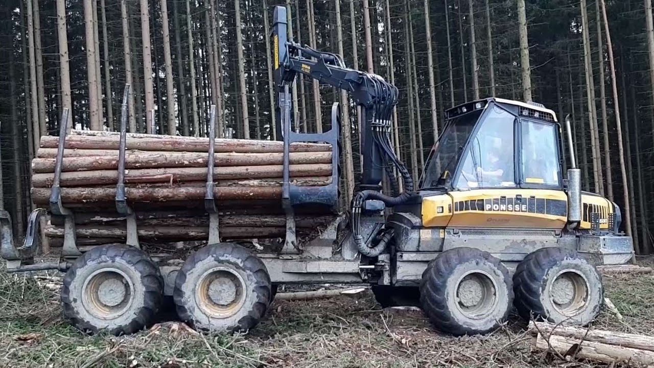 Forwarder Ponsse Wisent Action!