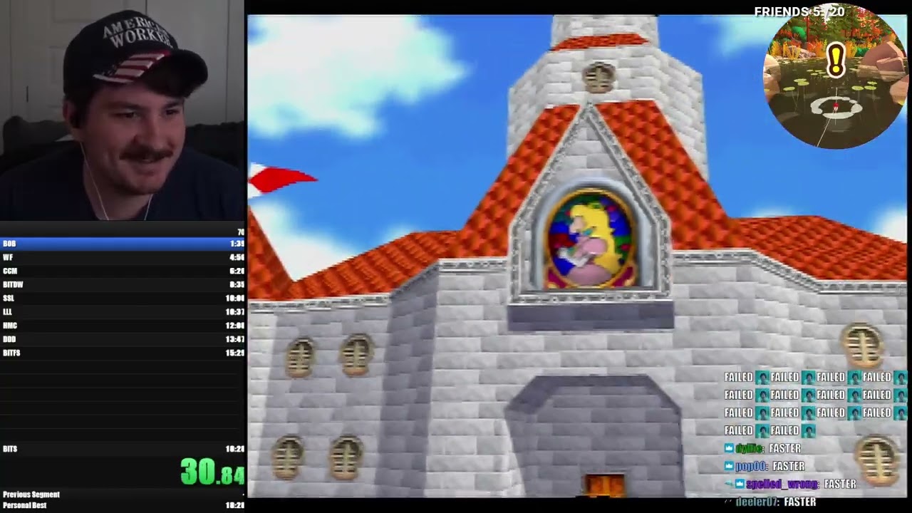 MARIO SPEEDRUNS [Jawsh Mario 64 & SDMP Vod]