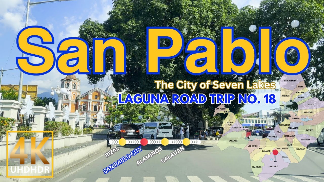 Laguna Road Trip No. 18 SAN PABLO CITY | The City of Seven Lakes | CALABARZON | Philippines 4K