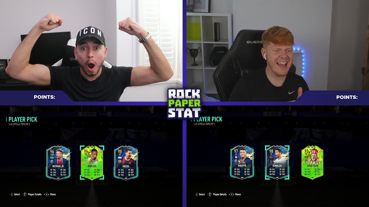 THIS IS CRAZY!!! Insane 2X TOTS or PTG Player Pick Rock Paper Stat vs @Jack54HD!!!