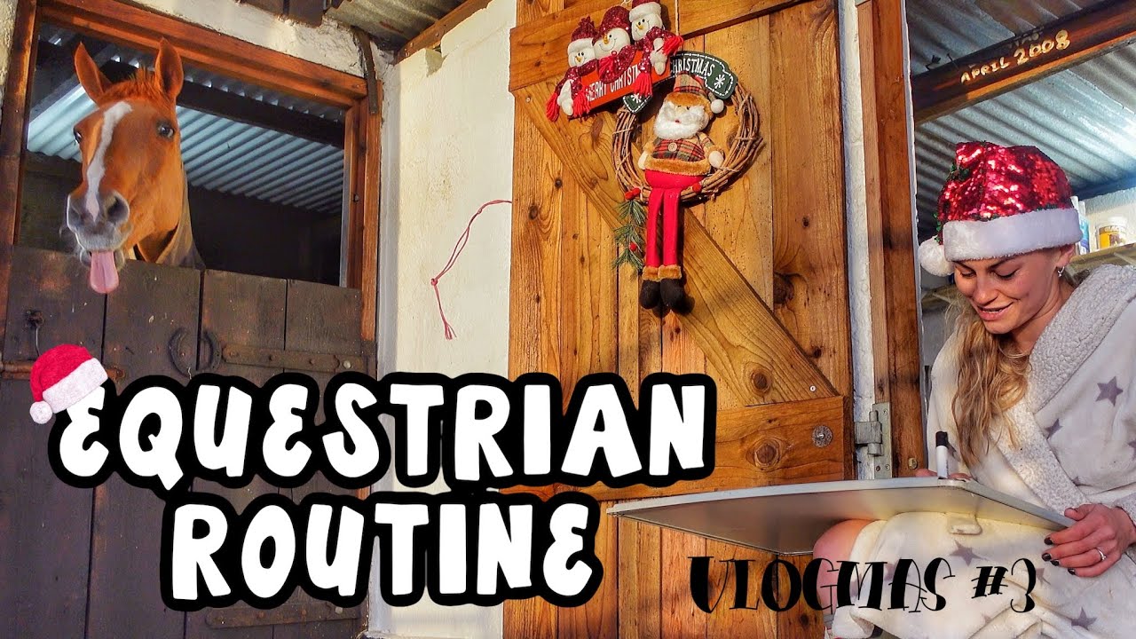 EQUESTRIAN ROUTINE | Equestrian Vlogmas Day 3