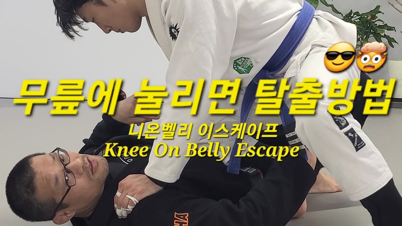 니온벨리 이스케이프 Knee On Belly Escape (기술도움 : 김민우) #니온벨리이스케이프 #KneeOnBellyEscape