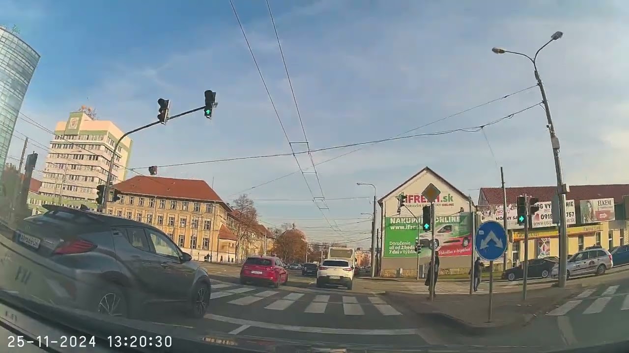 Košice križovatky - Autoškola - 25.11.2024