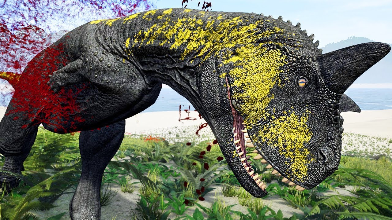 IndoCarno (Carnotauro Hibrido), Caçando um T. REX! Grupo de Dilofossauro | The Isle Survival | PT/BR