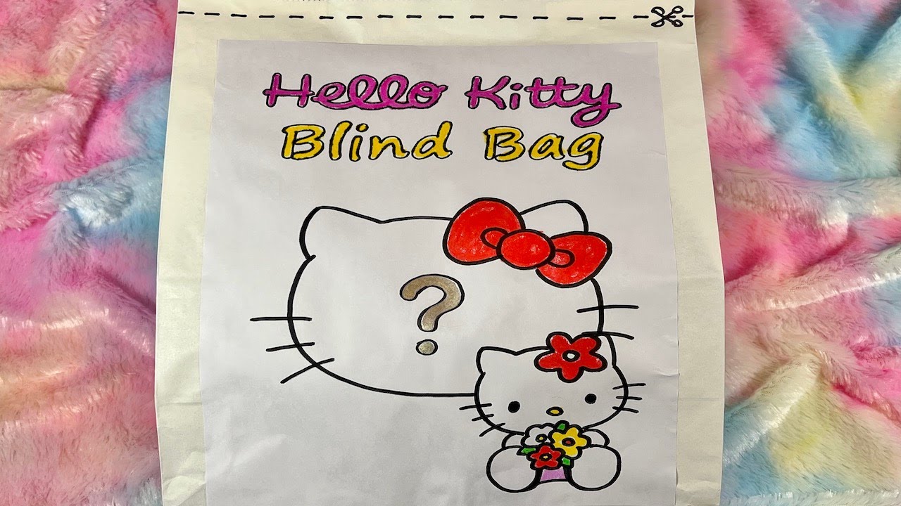 ASMR DIY HELLO KITTY Blind Bag and Unboxing SANRIO Mystery Surprises I NO TALKING I Oddly Satisfying