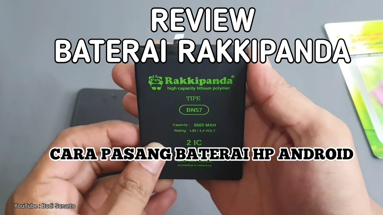 REVIEW BATERAI RAKKIPANDA || CARA GANTI BATERAI HP ANDROID || POCO X3 NFC