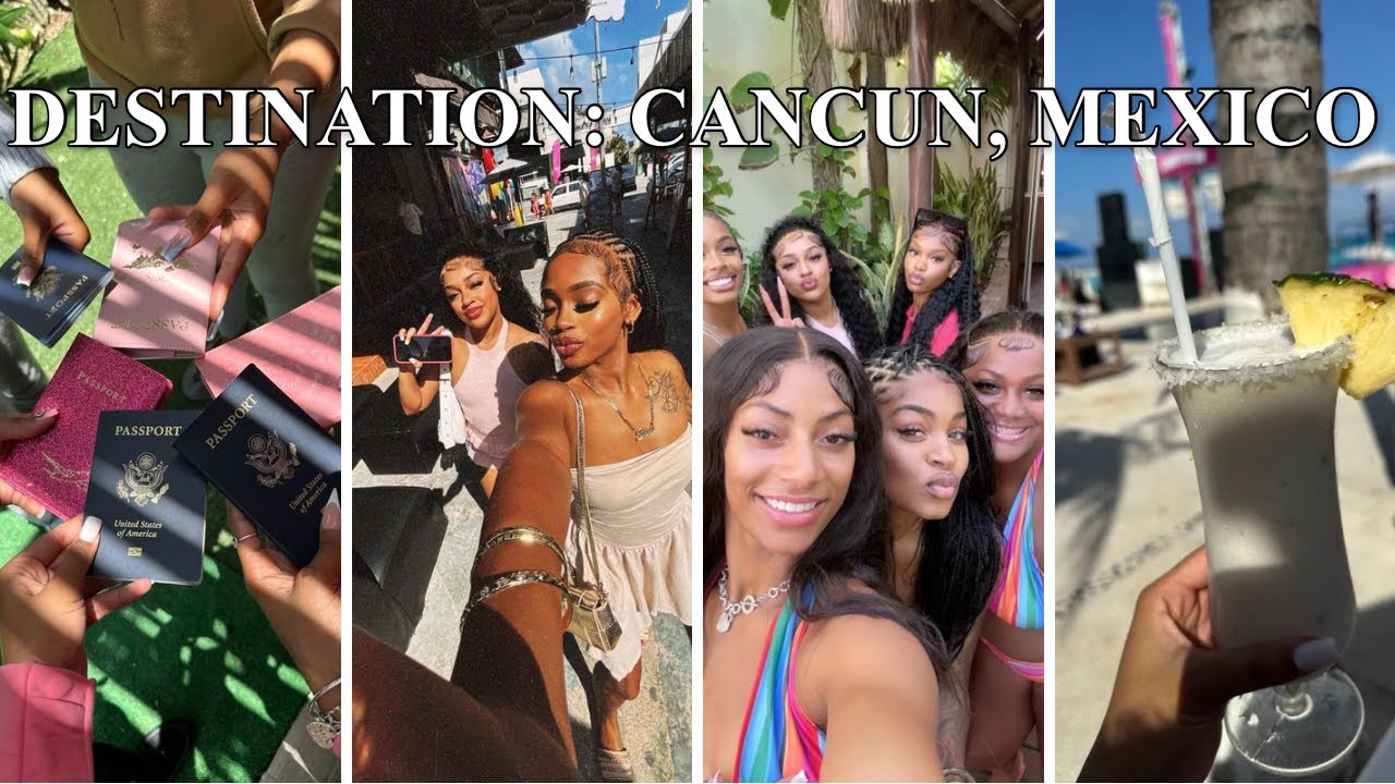 Travel Vlog | Girls trip to Cancun, Mexico: Day 1🇲🇽🌴