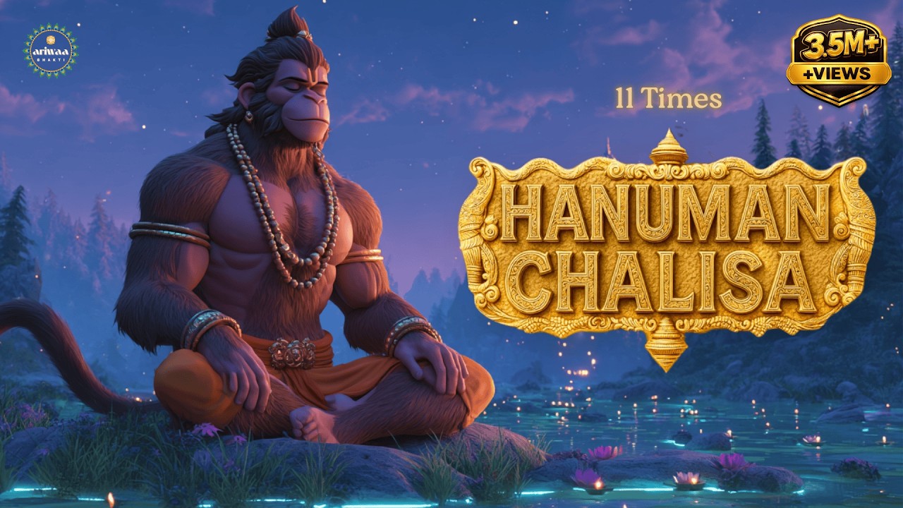 This 11x HANUMAN CHALISA will HEAL your soul & bring you calm | श्री हनुमान चालीसा | Ariwaa Bhakti