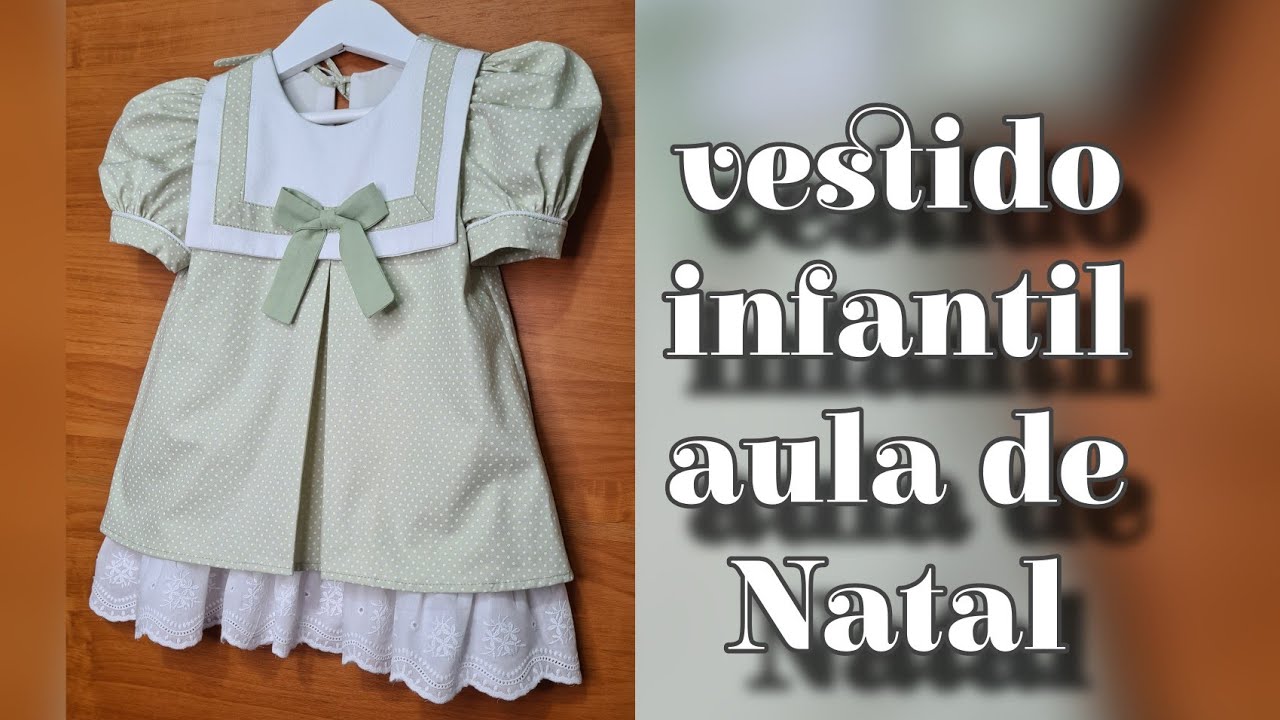 vestido infantil evase - aula de Natal 2023