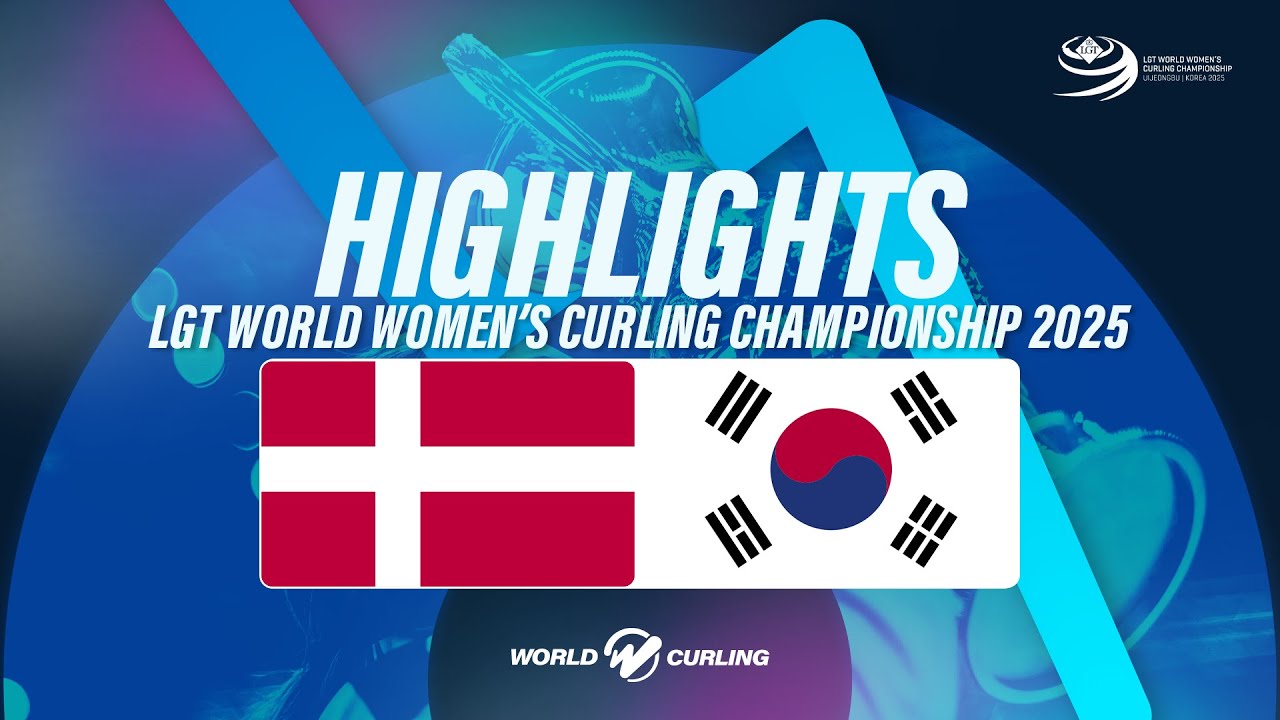 Denmark v Korea - LGT World Women's Curling Championship 2025 – Highlights