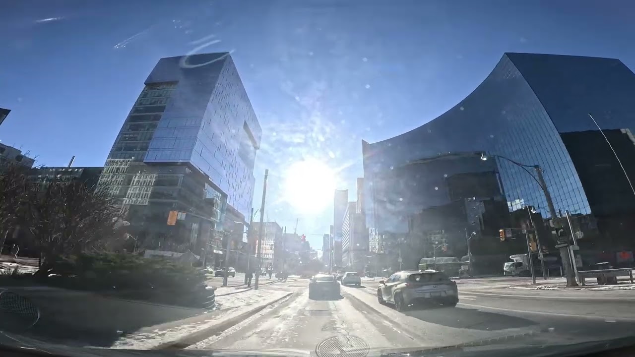 Driving Tour Sherbourne St & Wellesley St E to University Ave & Front St W Toronto