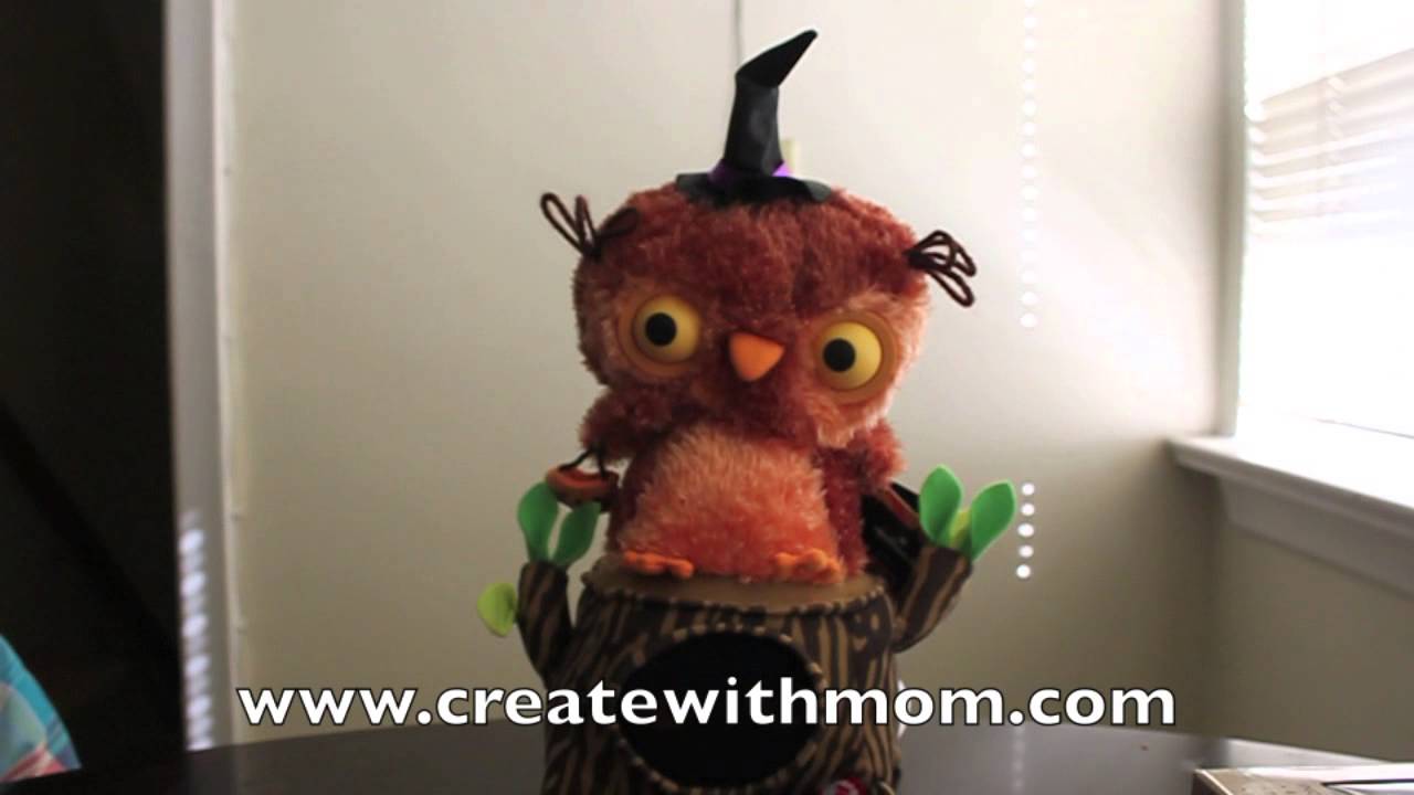 Whoo's Watching me? Singing owl techno plush