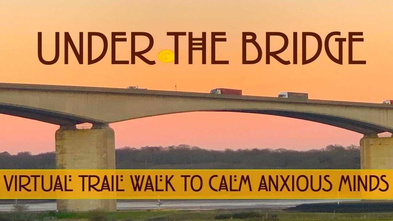 4k Relaxing Trail Walk in Piper's Vale, Suffolk, England to Orwell Bridge, No Music