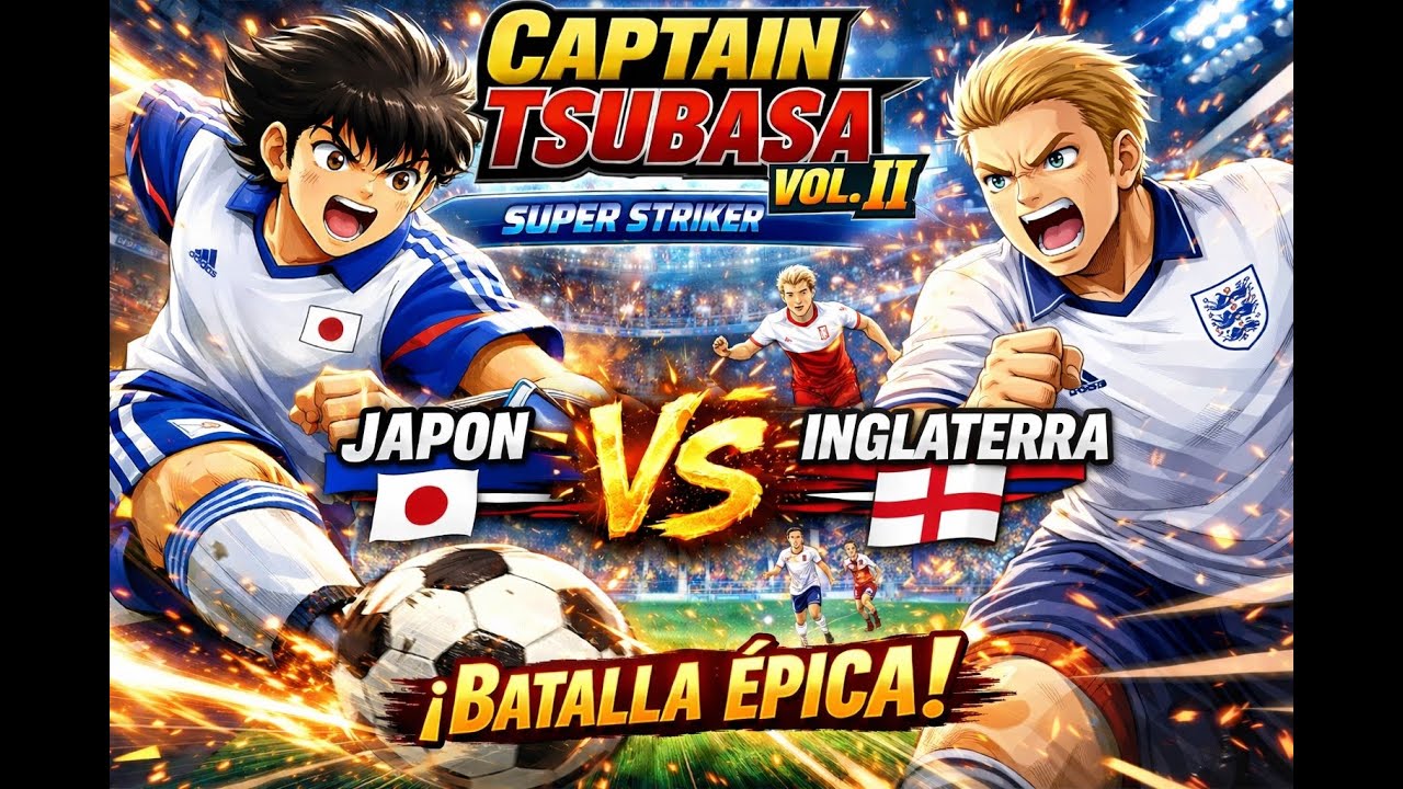 Inglaterra DESAFÍA a Japón 😱 Partido Explosivo | Captain Tsubasa Vol. II Super Striker