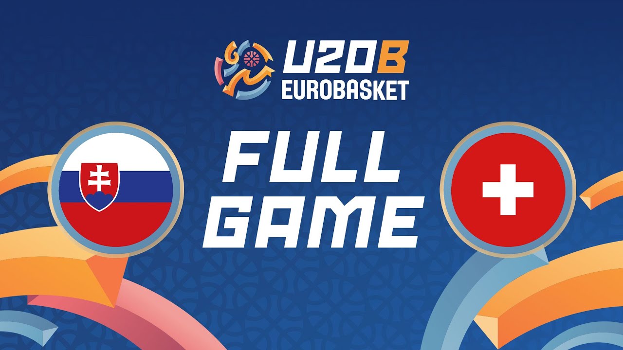 Group Phase | Slovakia v Switzerland | Full Basketball Game | FIBA U20 EuroBasket 2024 Division B