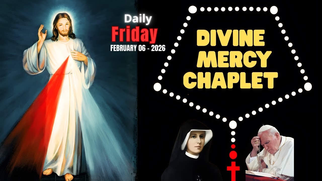 Daily Chaplet of Divine Mercy at 3PM | February 6, 2026 | Hour of Great Mercy  Trust in Divine Mercy