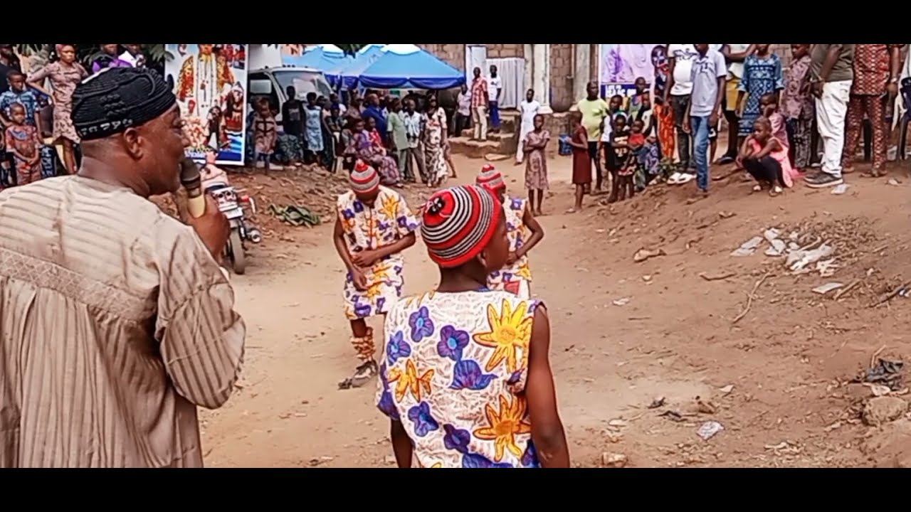 Aguleri masquerade competition. power pass power