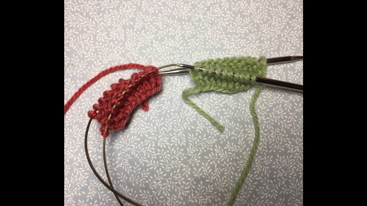 輪針でマジックループ同時編みの作り目