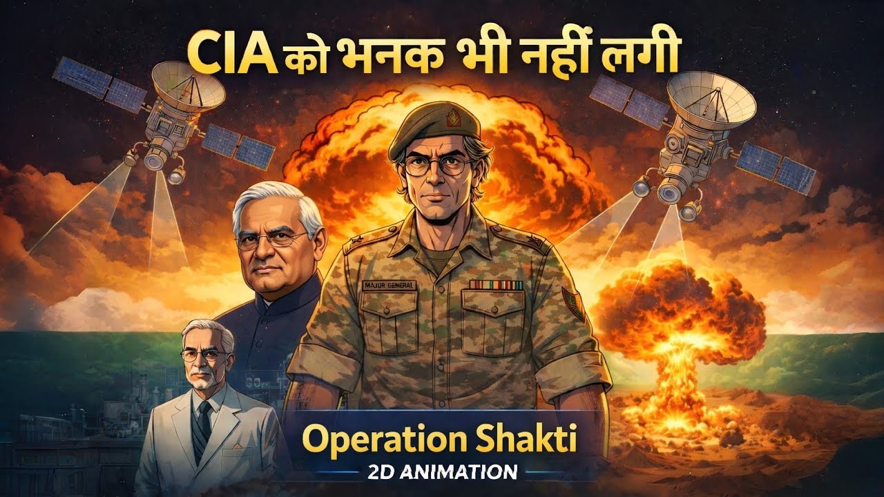 Operation Shakti: CIA को भनक भी नहीं लगी… और भारत बन गया Nuclear Power | Pokhran 1998 (2D Animation)