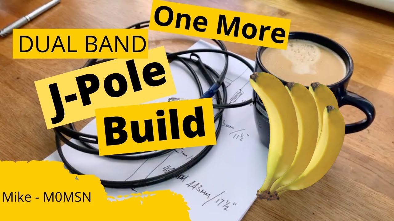 HAM RADIO: Another Slim Jim / J-Pole antenna for 2m/70cm.  HD 1080p