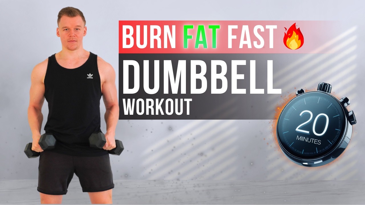 20 Minute Fat Burning Workout with Dumbbells