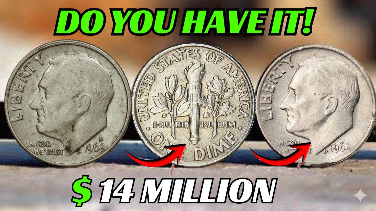 1968-Roosevelt Dime Value – Rare Varieties & Errors Worth Big Money!
