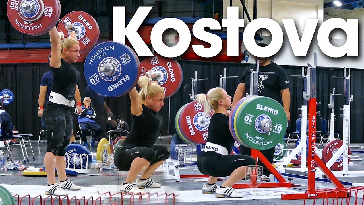 Boyanka Kostova Full Session 110kg Snatch 135kg C&J 180kg Front Squat