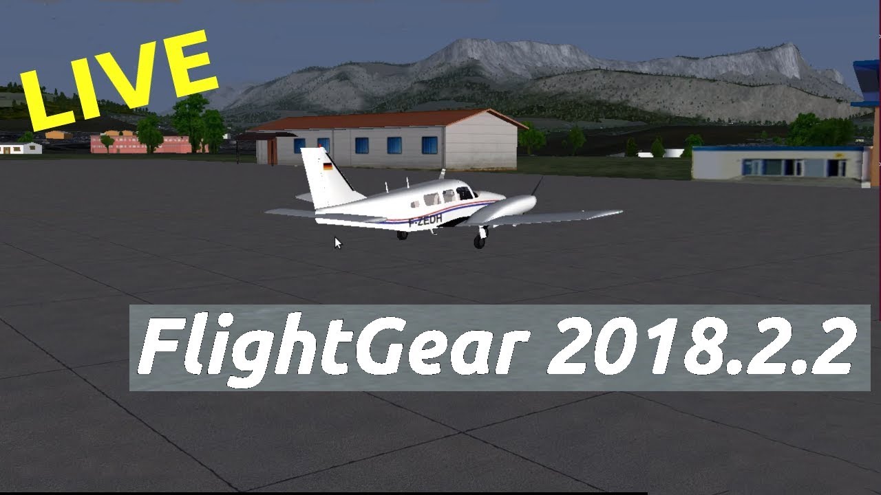 Flightgear - Amiens-Annecy PA34 VFR - LIVE 2018.11.02