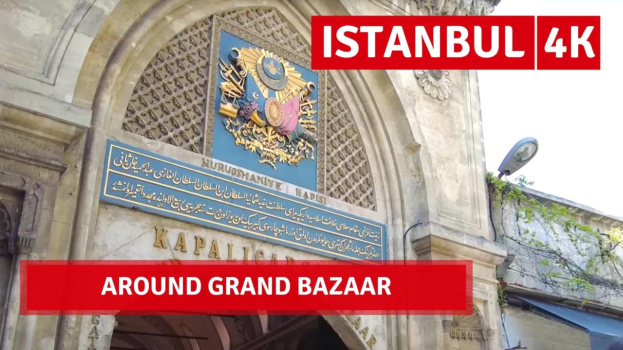 Istanbul 2022 Around Grand Bazaar 26 April Walking Tour|4k UHD 60fps