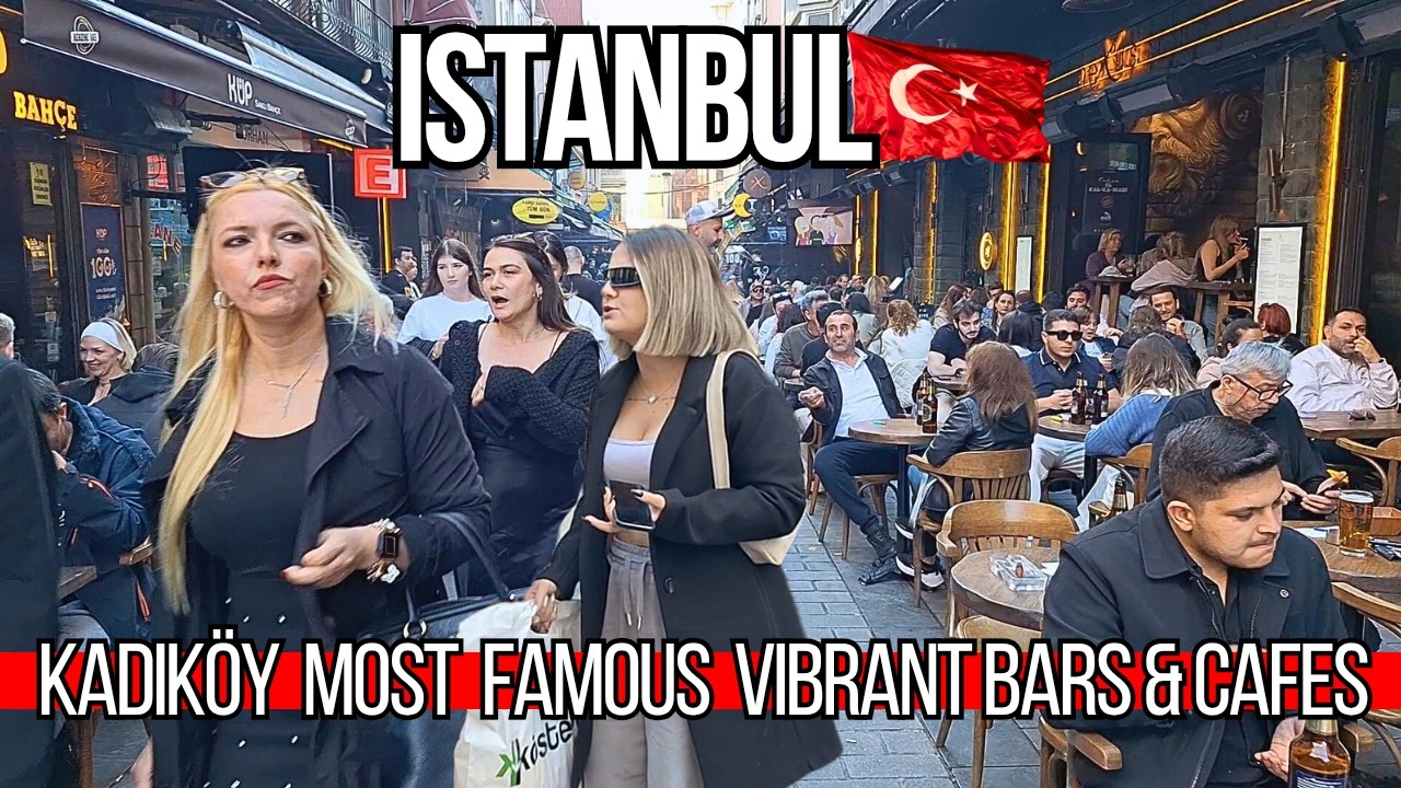 🇹🇷 Best Vibrant Kadikoy Istanbul Walking Tour 4K 2025  Discover Trendy Cafes, Bars & Bazaars