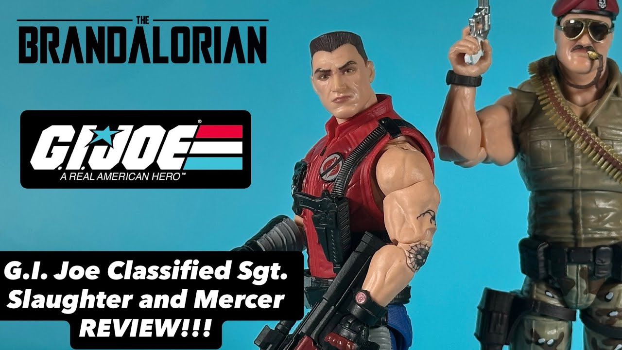 G.I. Joe Classified Series Sgt. Slaughter and Mercer REVIEW!!!