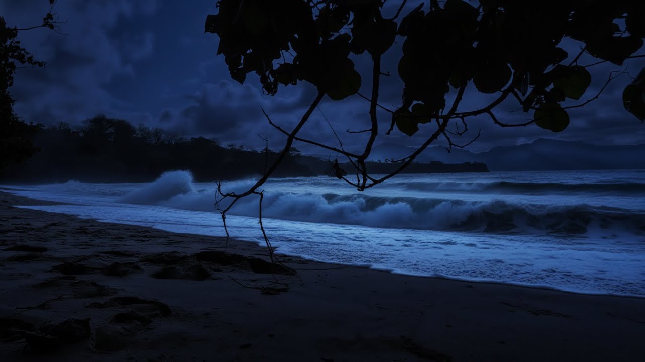 Ocean Waves for Deep Sleep 🌊 | Relaxing Ocean Sounds (Dark Screen)