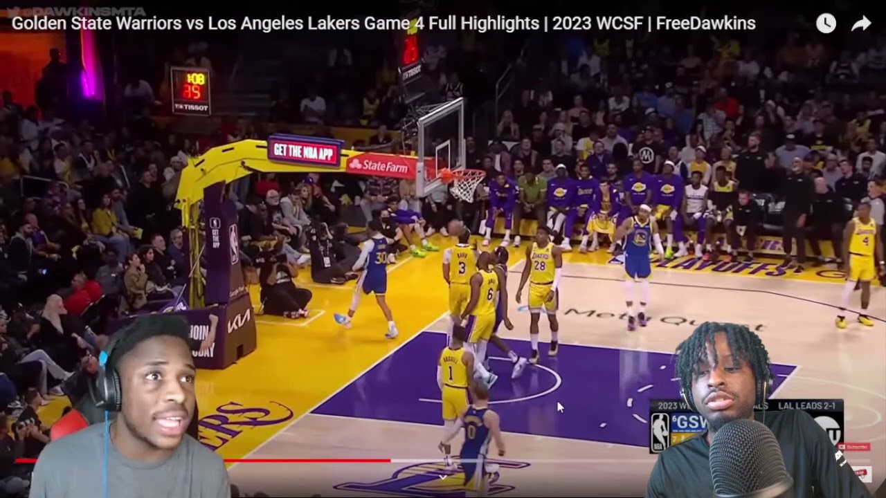 REACTING TO JAYWILLYSILLY REACTING TO Warriors @ Lakers!