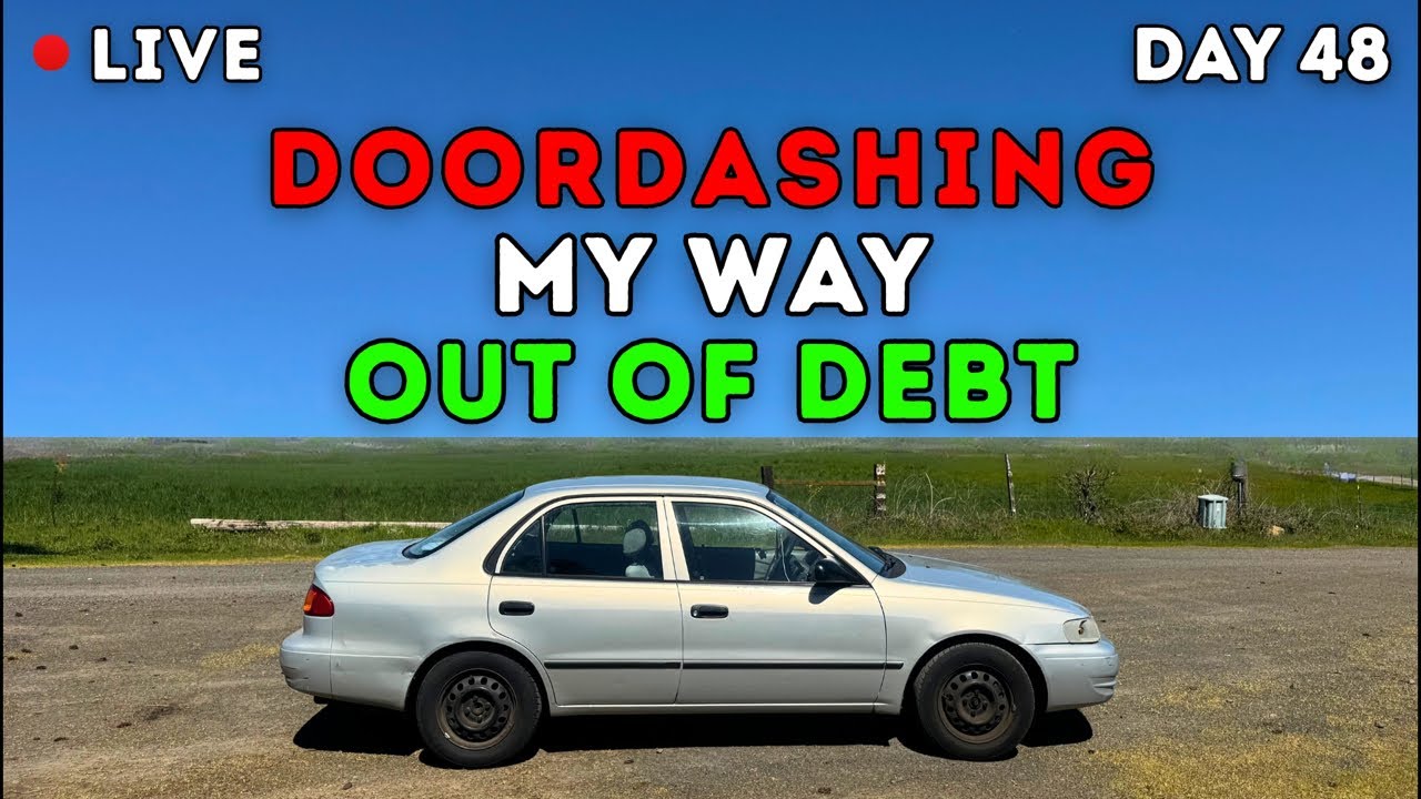 🔴 LIVE - DOORDASHING MY WAY OUT OF DEBT: DAY 48 - Delivery Driver IRL Stream 📦
