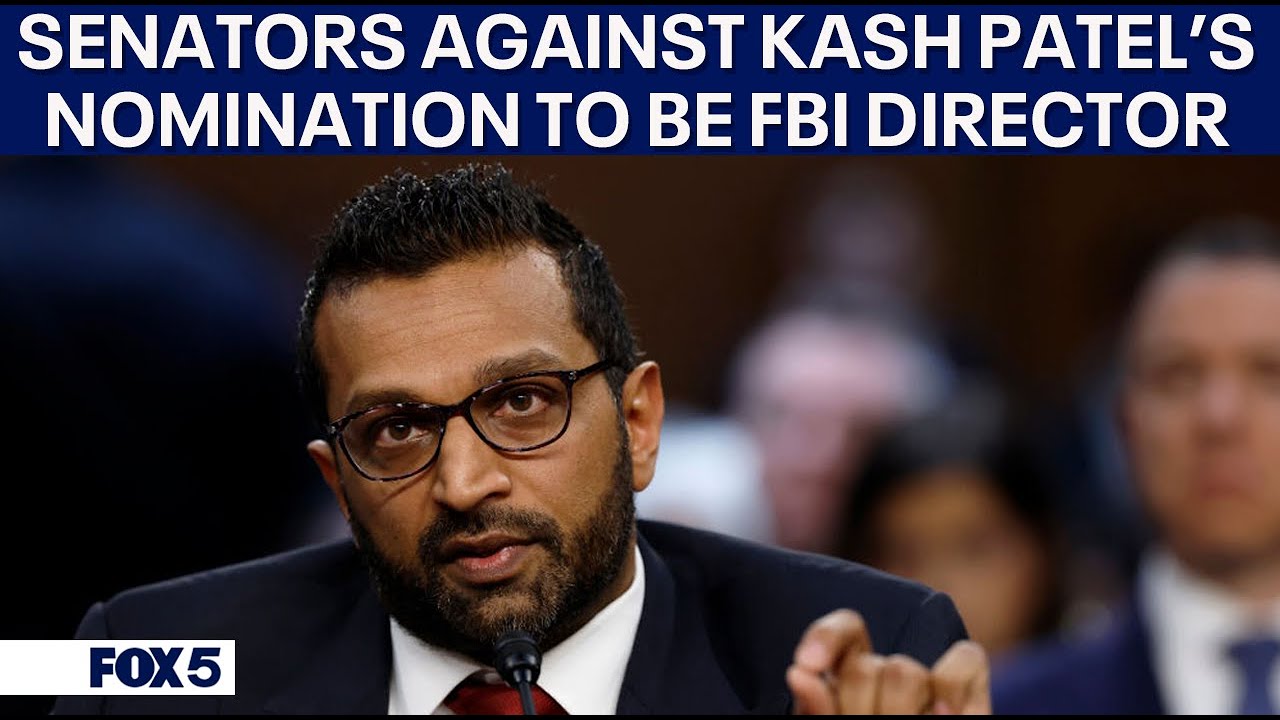 LIVE: Senators against President Donald Trump's pick of FBI director Kash Patel