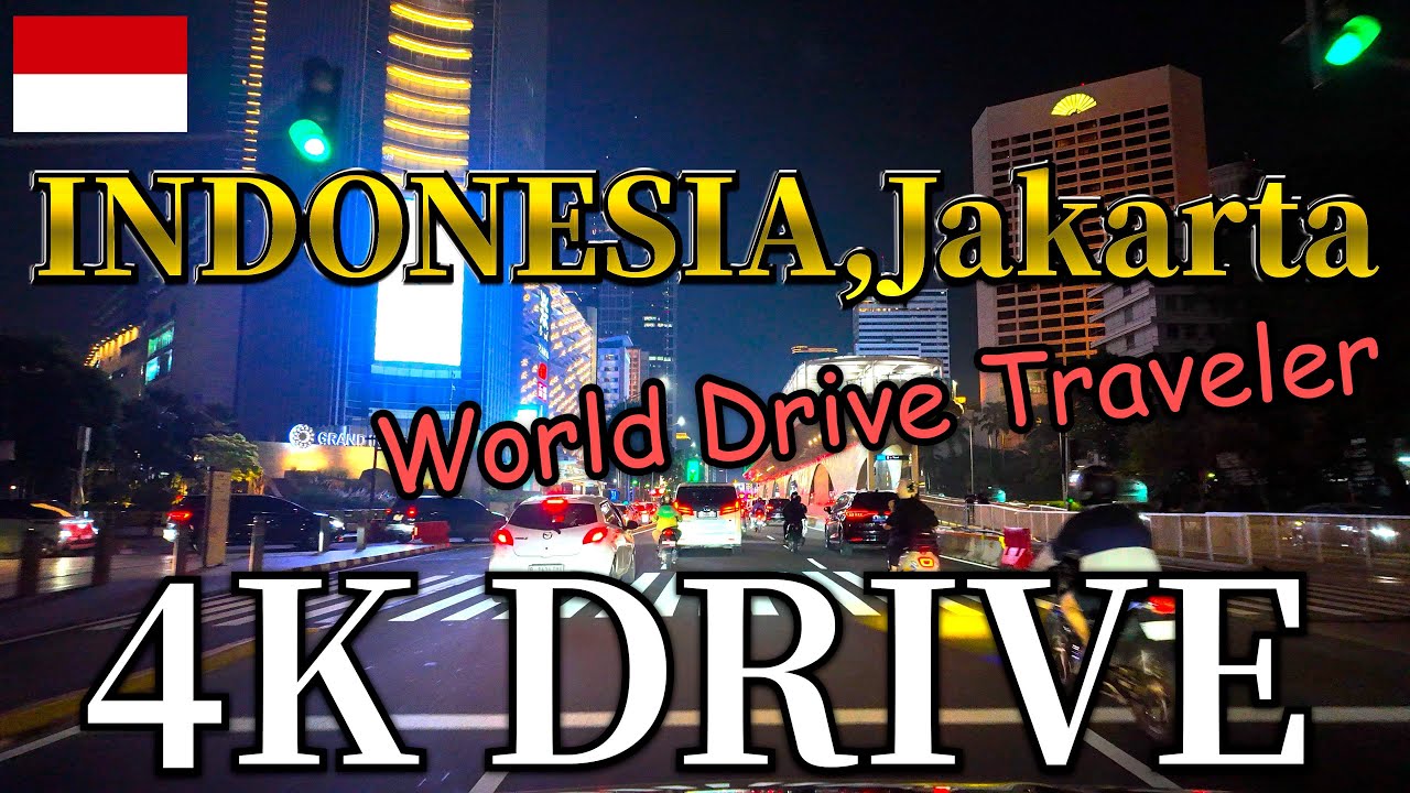 [Jakarta Drive] Lights at Night 4K｜Indahnya Lampu Kota Indonesia di Malam Hari