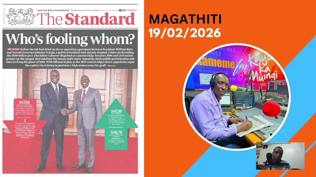 Kameme Magathiti Today || SAKAJA IMPEACHMENT COOKING || 19/02/2026