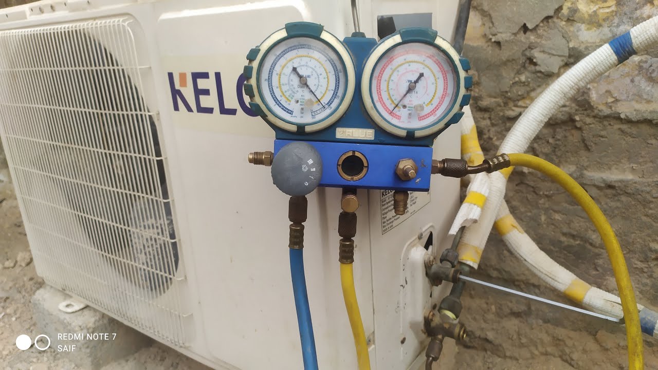 فحص غاز او فريون السبلت المنزلي