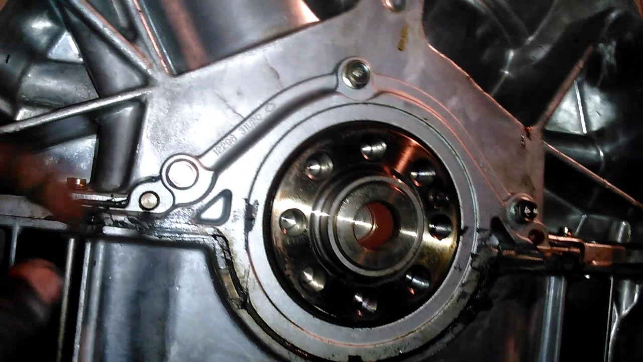 2004 Nissan Murano oil leak rear main seal part #2