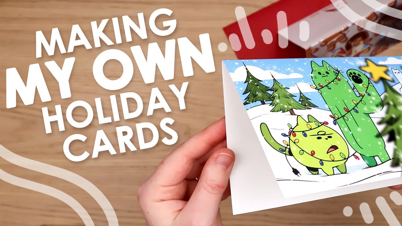 Making MY OWN Christmas Cards - 3 Years, 3 Cards