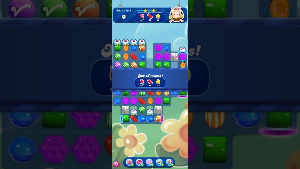 candy crush level 3022 tips and tricks! depression release