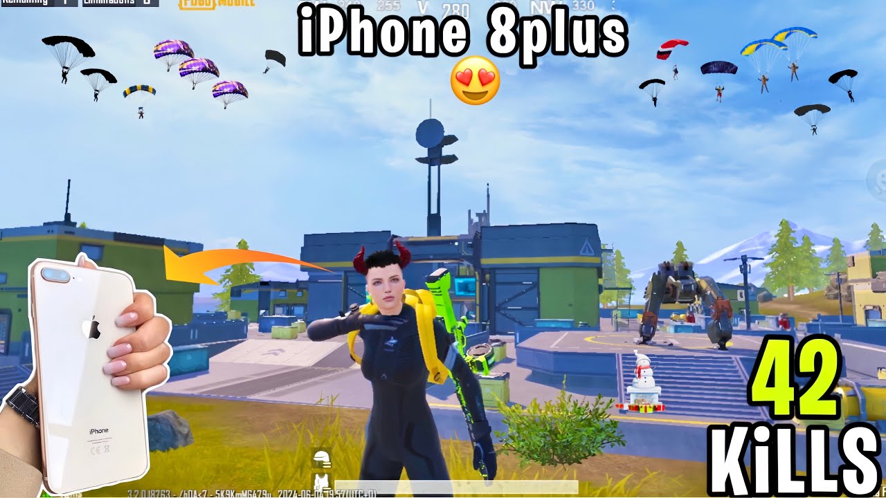 iPhone 8plus Performance like 15pro max😍no Lag | iPhone 8plus pubg test in 2024