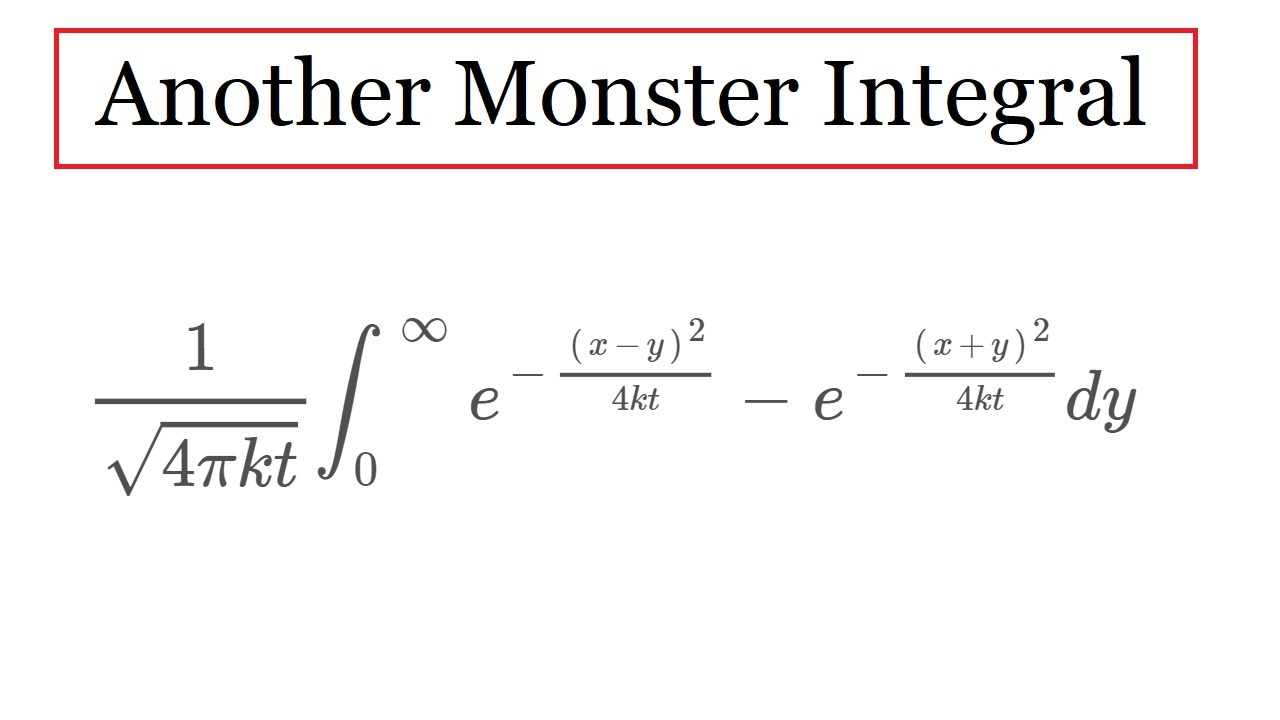 Another monster integral