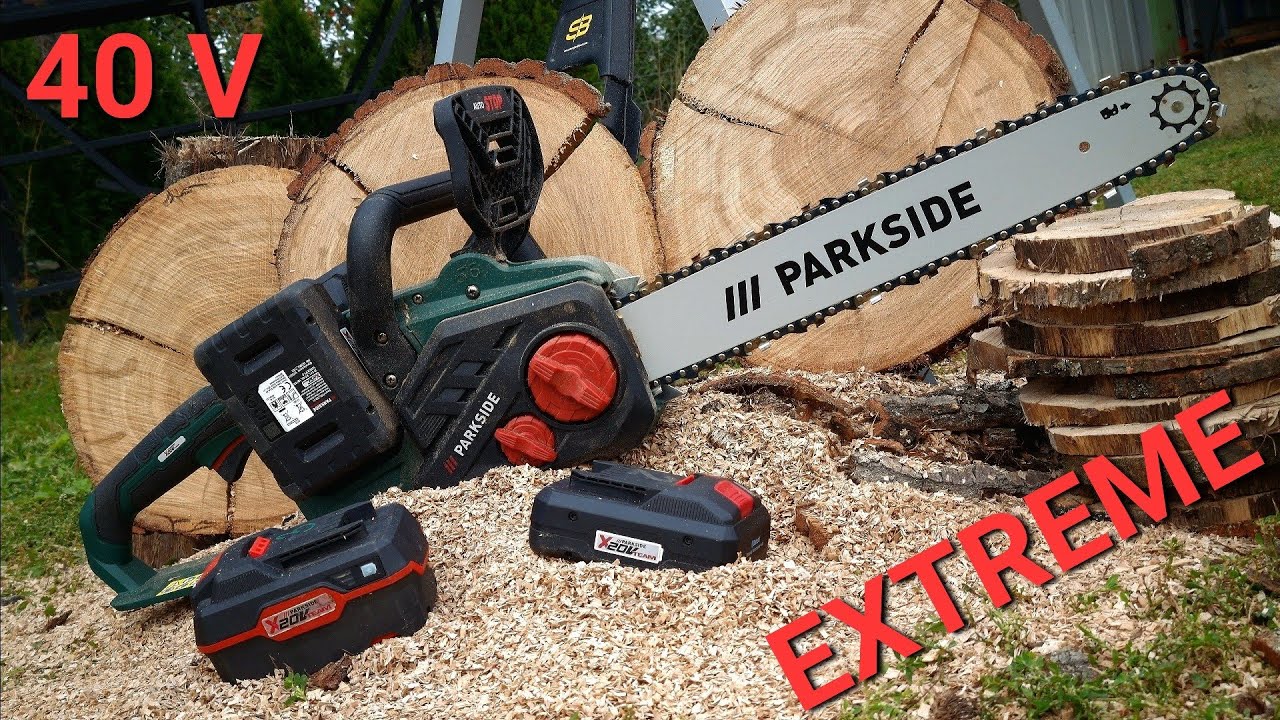 Хватит ли аккумуляторной пилы Parkside PKSA 40 Li B2 для рубки дров по дому?