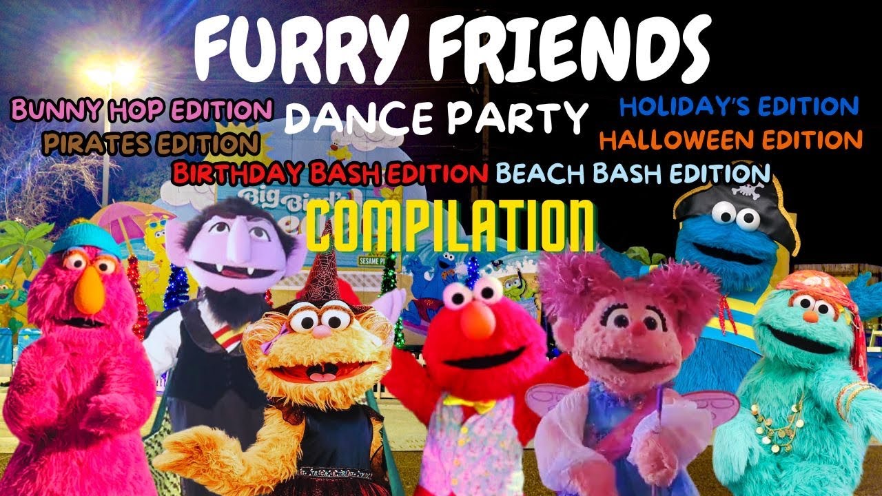 Furry Friends Dance Party 2023 Compilation | Sesame Place Philadelphia