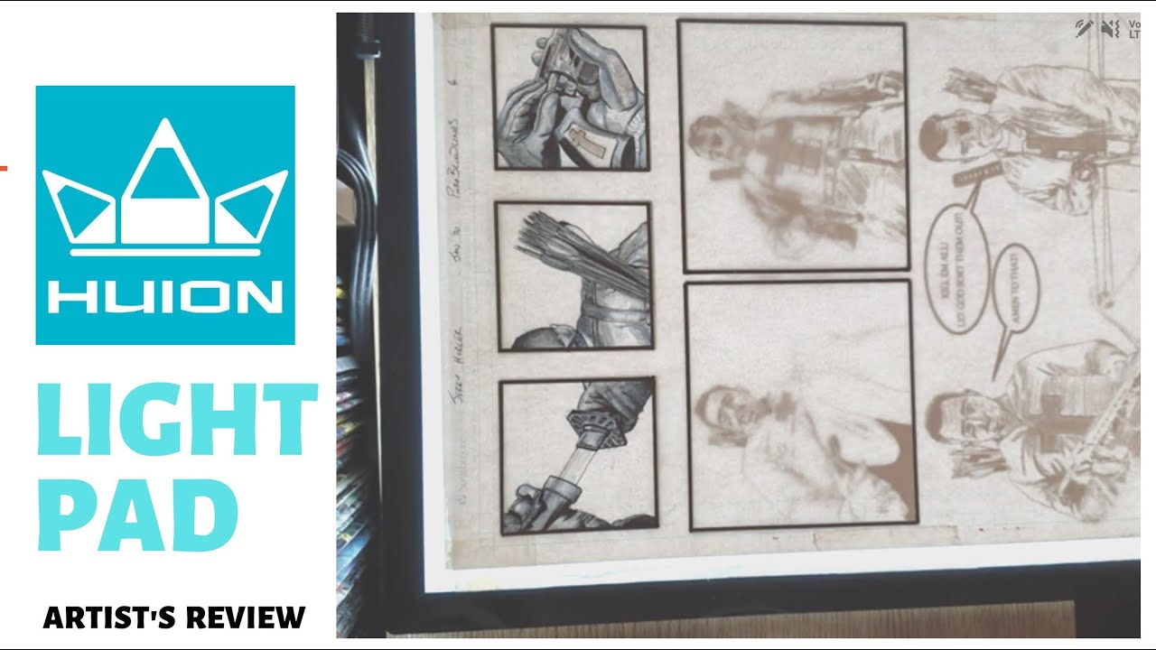 Huion Light Pad Review & Using A LightBox for Comic Books