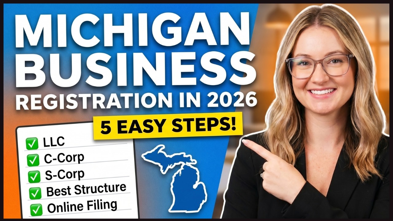 How To Register A Business in Michigan 2026? (LLC, C-Corp, or S-Corp) Best Business Structure/Entity