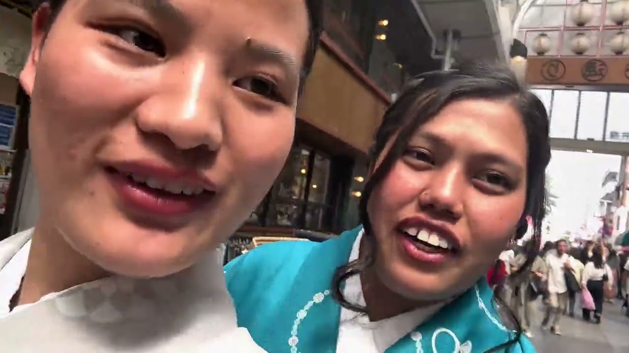 We are wearing kimono in Asakusa🥰//April 21/2025
